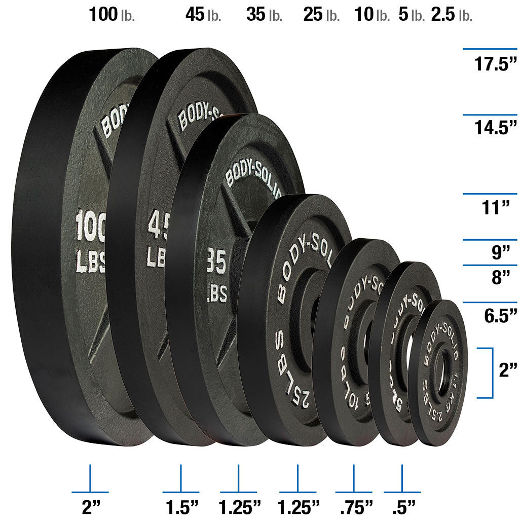 Cast iron Olympic weight plates