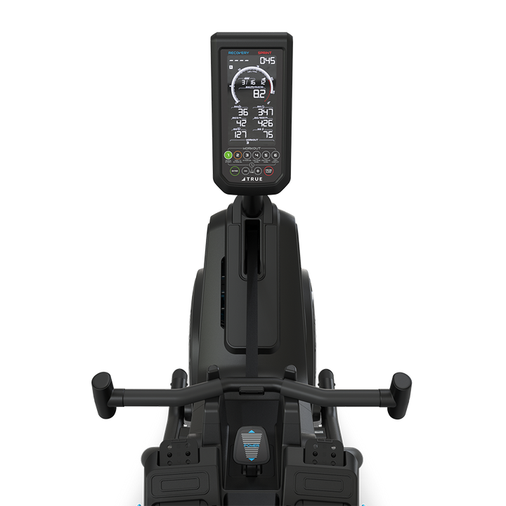 True Fitness Rō Rower – console and handlebar from the seat