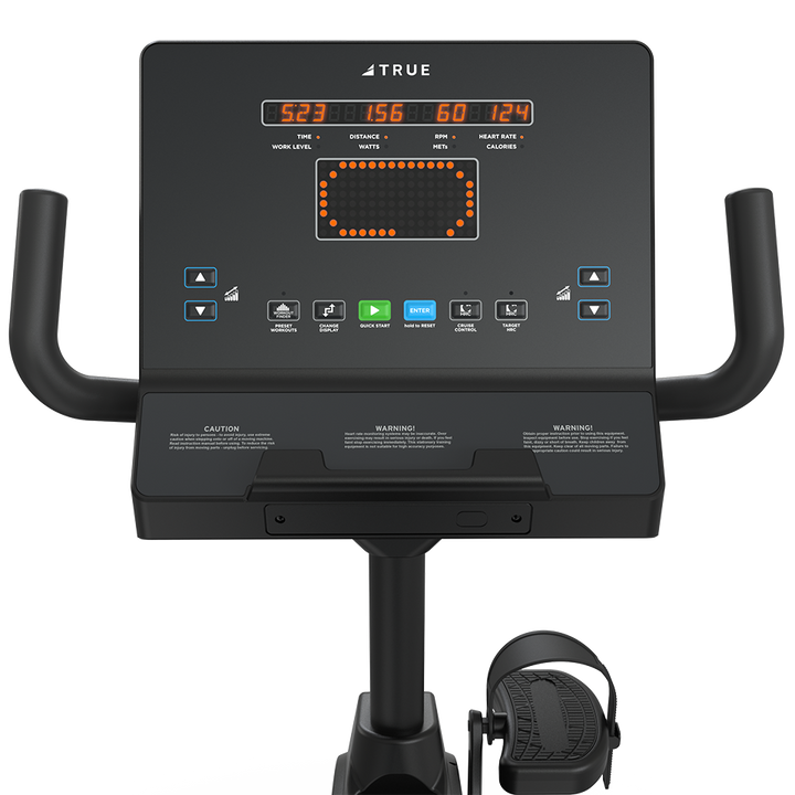 True Fitness Performance Series Recumbent Bike Emerge LED console – user view