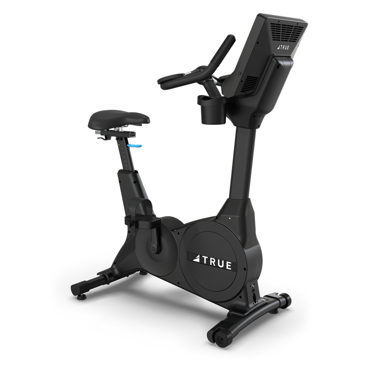 True Fitness Performance Series Upright Bike – front 3/4 view