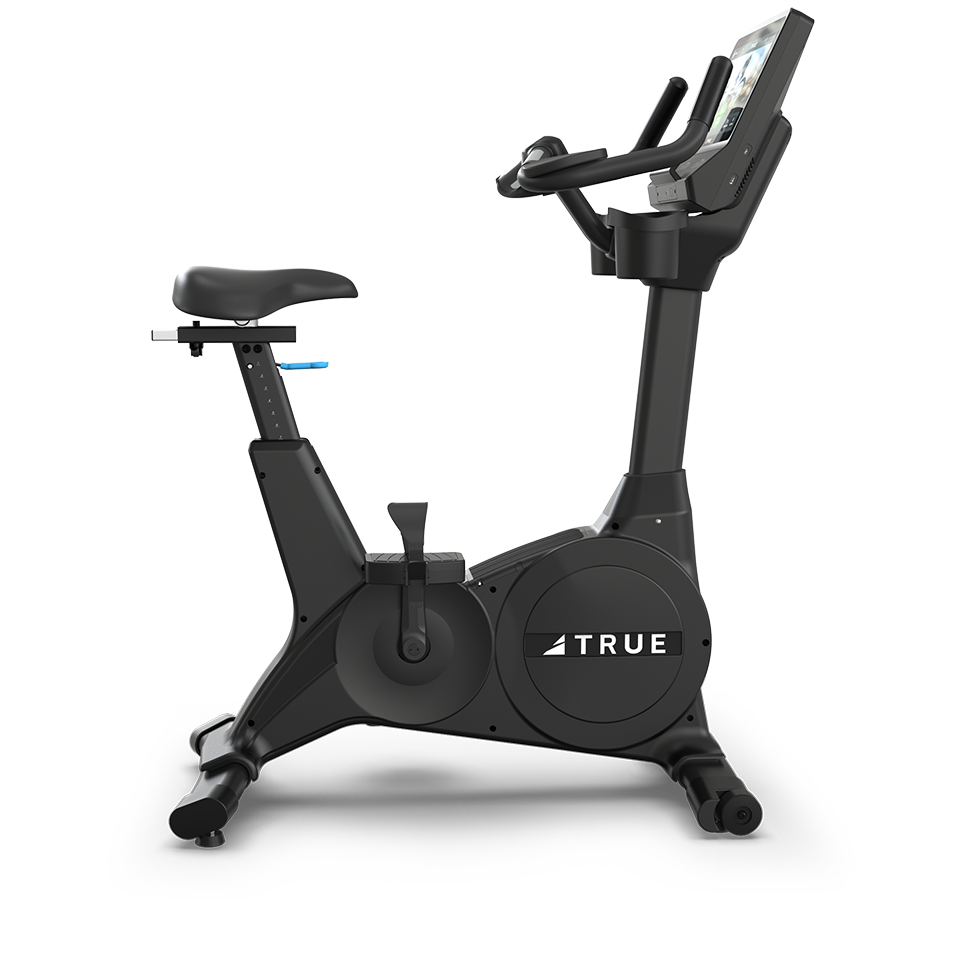 True Fitness Performance Series Upright Bike – right side view