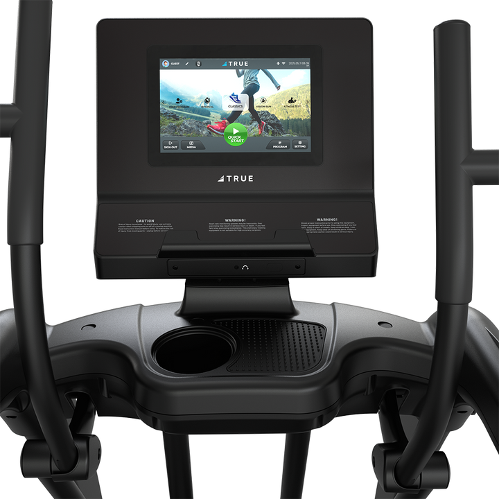 True Fitness Performance Series Elliptical 10″ Touchscreen console – user view