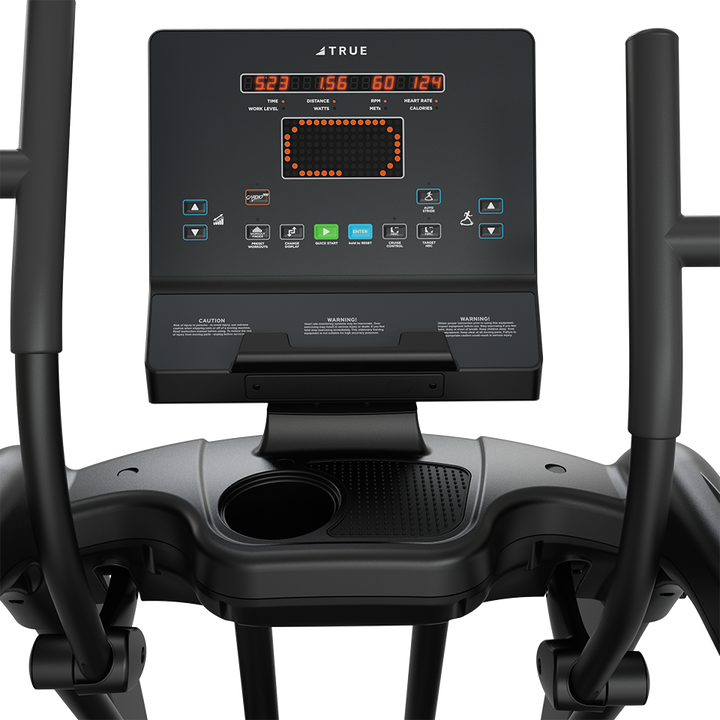 True Fitness Performance Series Elliptical Emerge LED console – user view