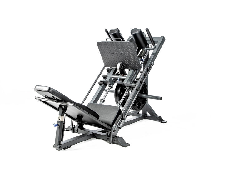 Bodycraft F760 Linear Bearing Leg Press / Hack Squat – front 3/4 view