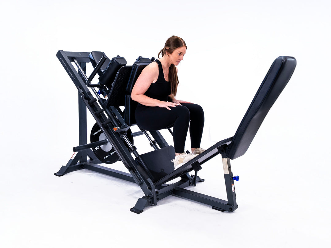 Bodycraft F760 – model performing a donkey squat