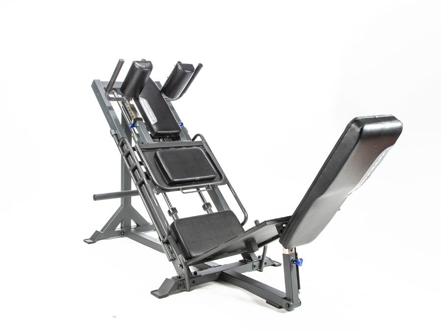 Bodycraft F760 – back pad flipped up for hack squat