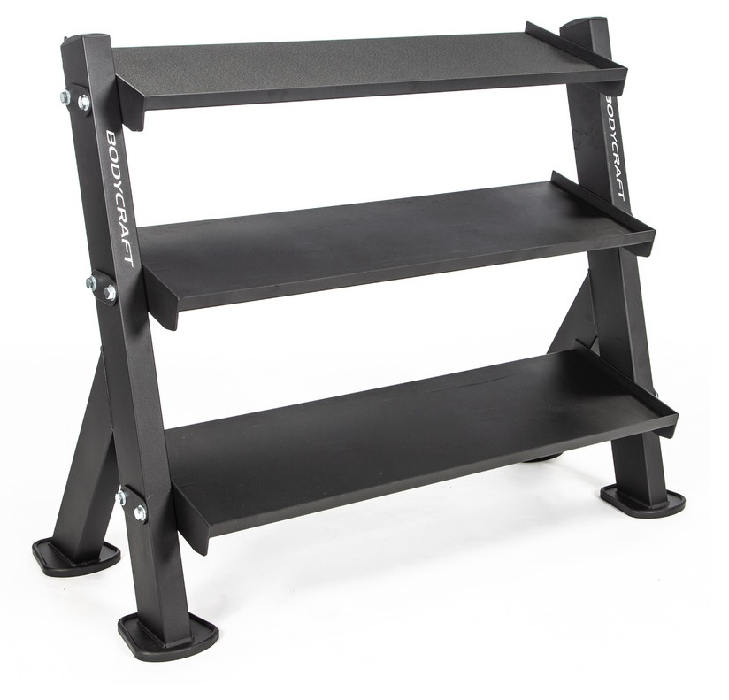 Bodycraft F530 3-Tier Dumbbell /Accessory Rack – Home Fitness