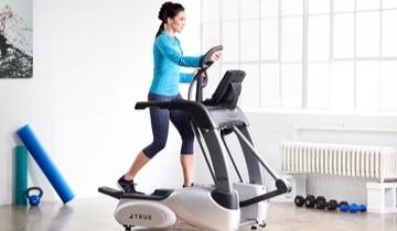 Woman on a TRUE elliptical (All Cardio)