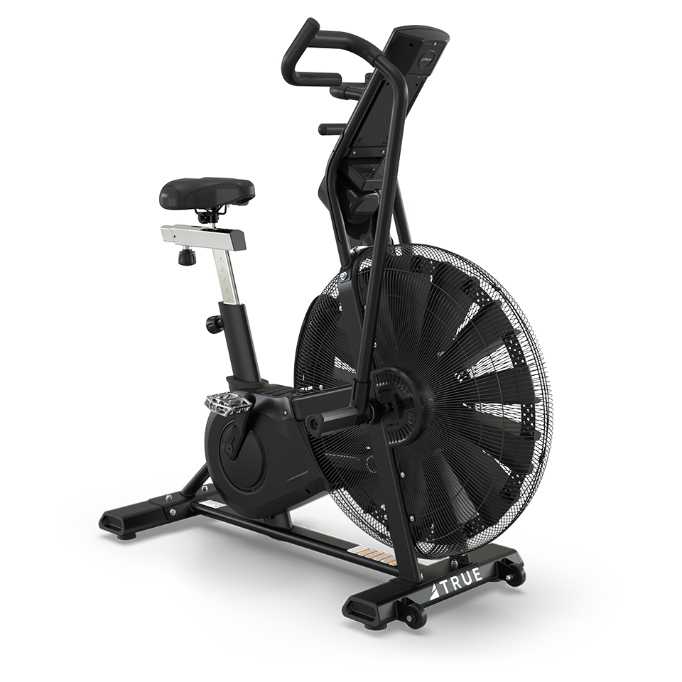 True Fitness ADX Air Bike – front 3/4 view