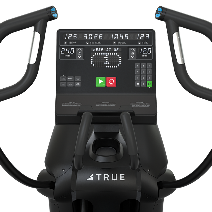 True Fitness Apex Cross Trainer – Unite LED console close-up