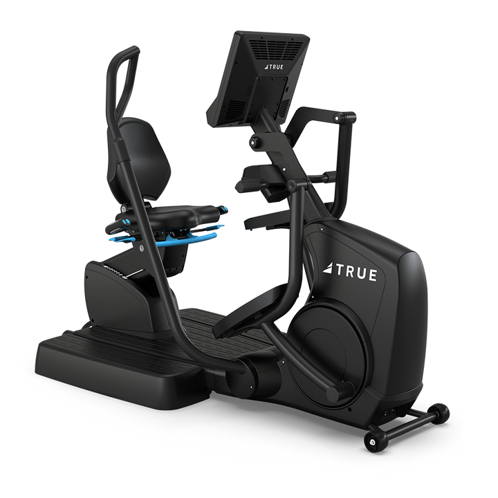 True Fitness Apex Recumbent Elliptical – front 3/4 view