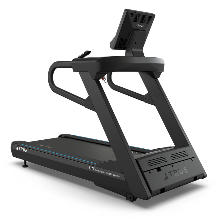 True Fitness Apex Treadmill – front 3/4 view