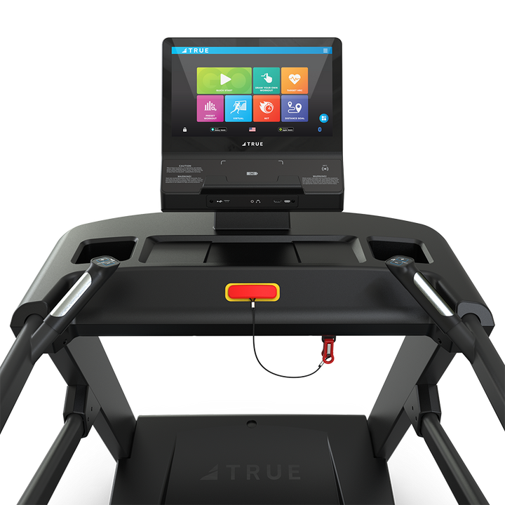 True Fitness Apex Treadmill – user view, Unite 16″ touchscreen