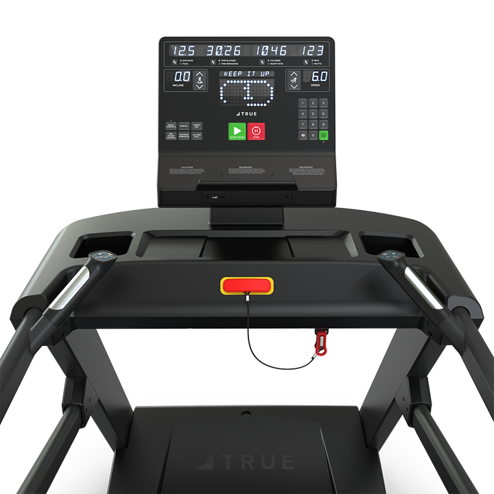 True Fitness Apex Treadmill – user view, Unite LED console