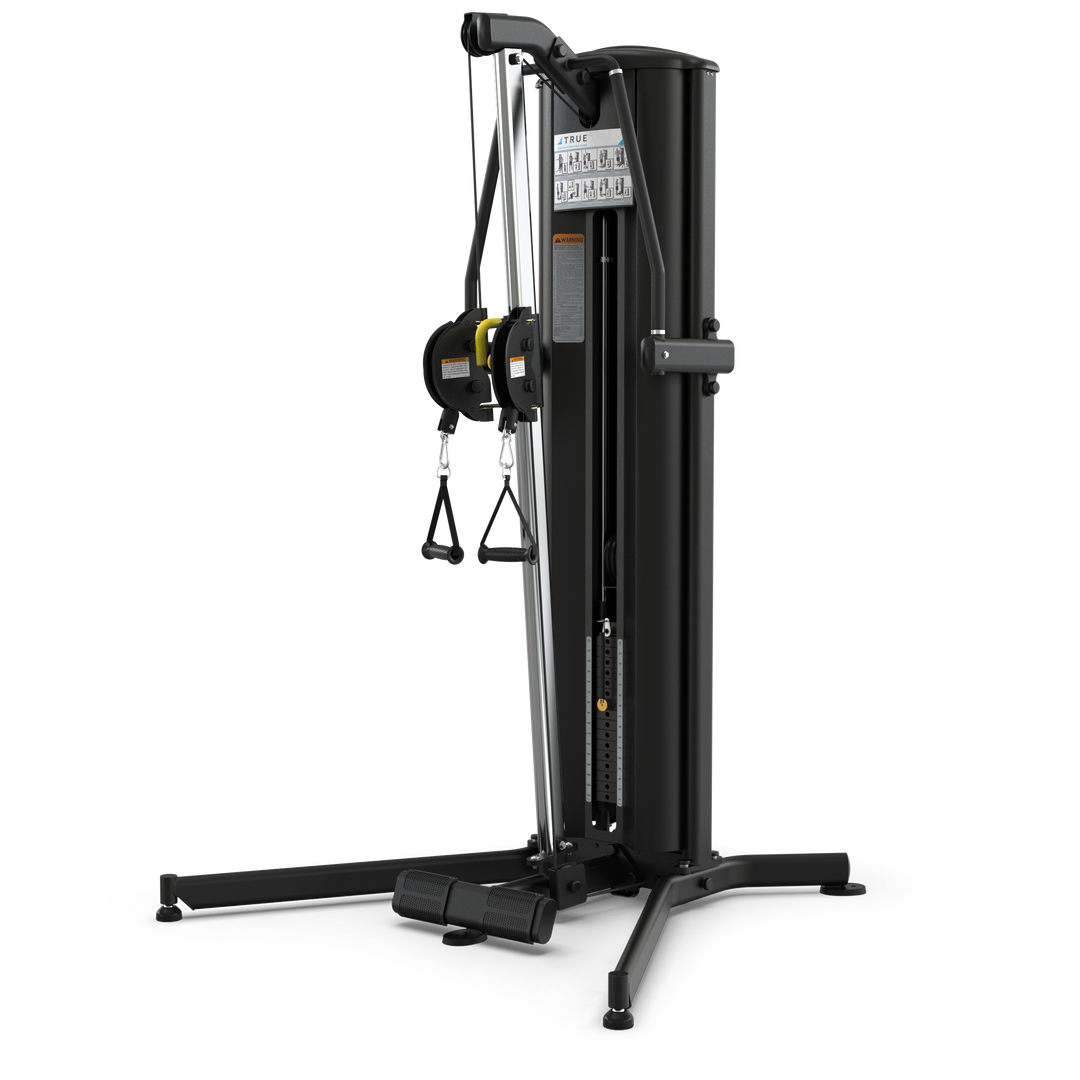 True Fitness FS70 Single Adjustable Cable Column – front 3/4 view