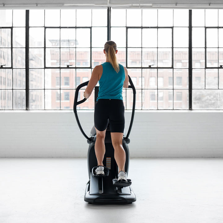 True Fitness Gravity Cross Trainer in use