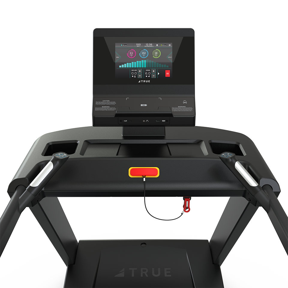 True Fitness Gravity Plus Treadmill – user view, Unite 10″ touchscreen