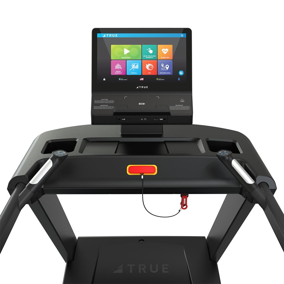 True Fitness Gravity Plus Treadmill – user view, Unite 16″ touchscreen