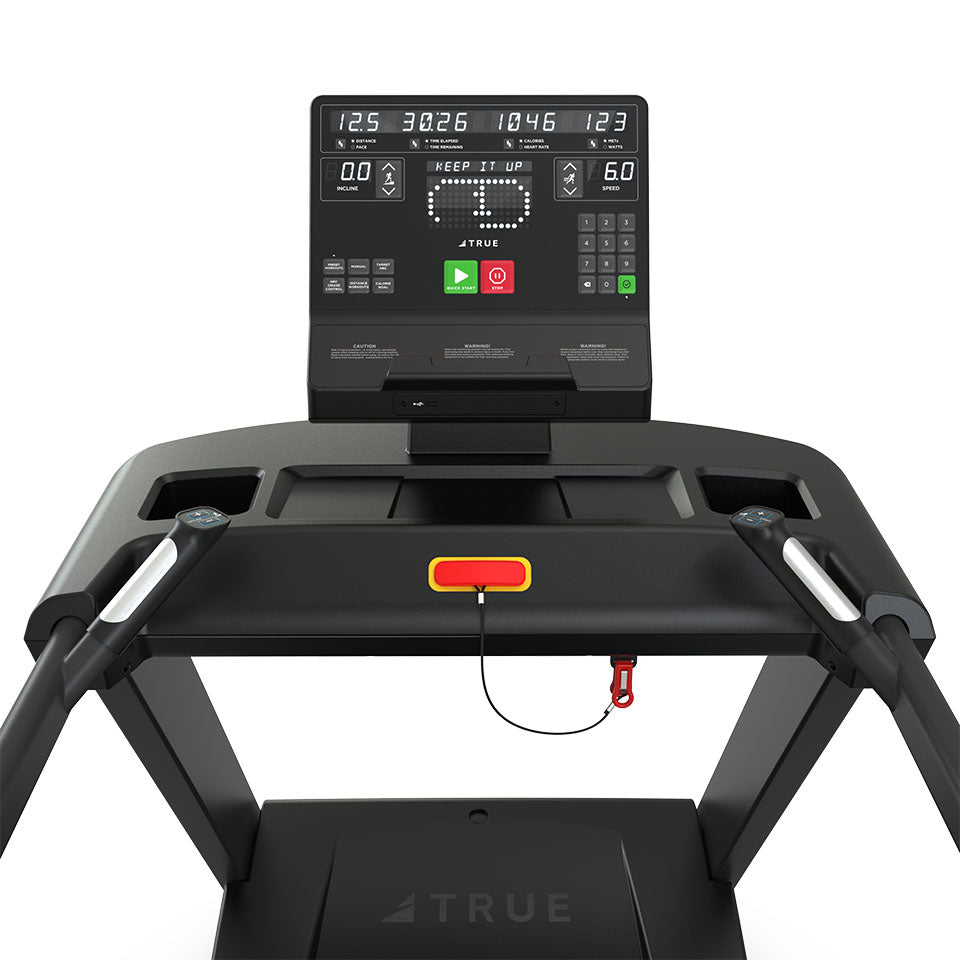 True Fitness Gravity Plus Treadmill – Unite LED console close-up