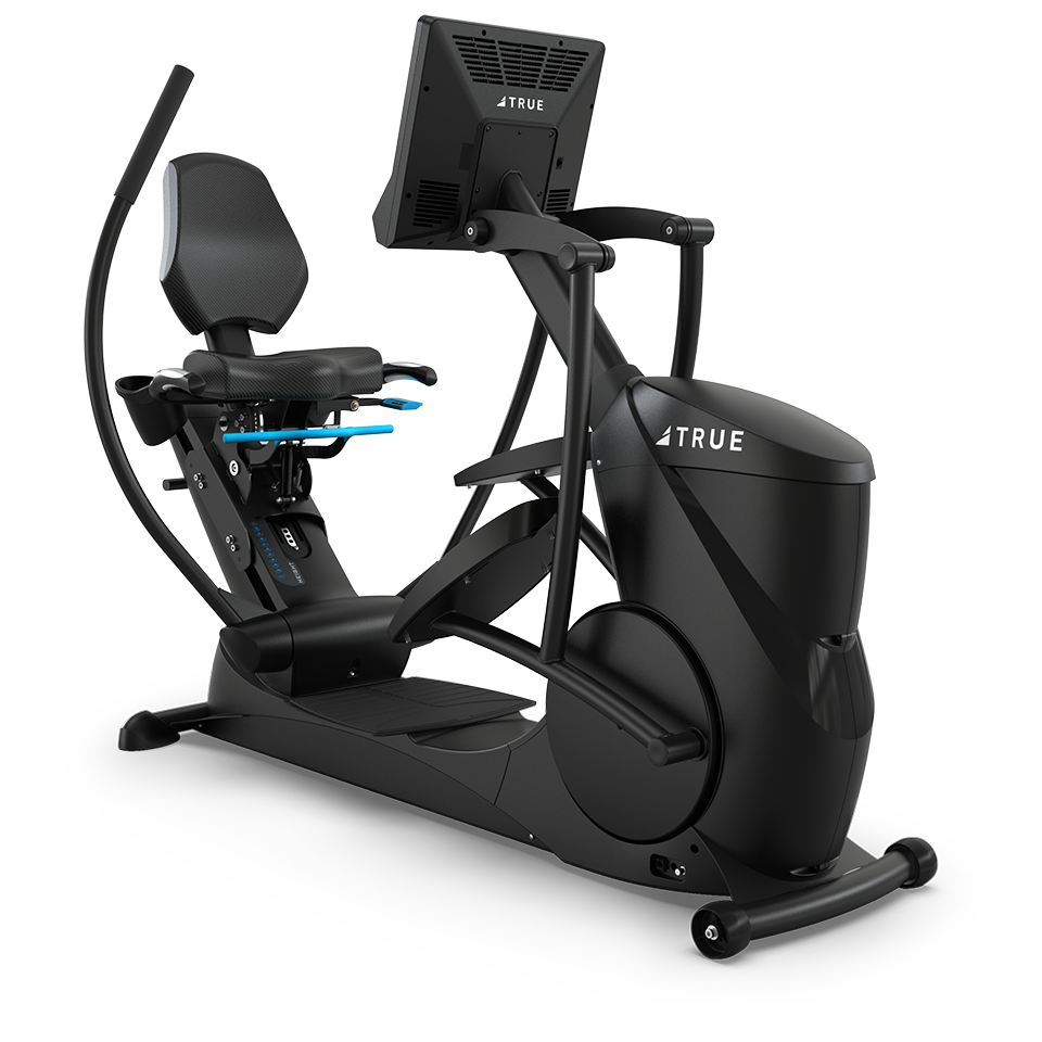 True Fitness Gravity Recumbent Elliptical – front 3/4 view