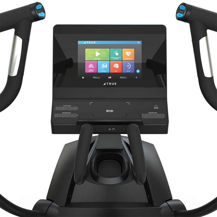 True Fitness LateralX Cross Trainer – user view, Unite 10″ touchscreen