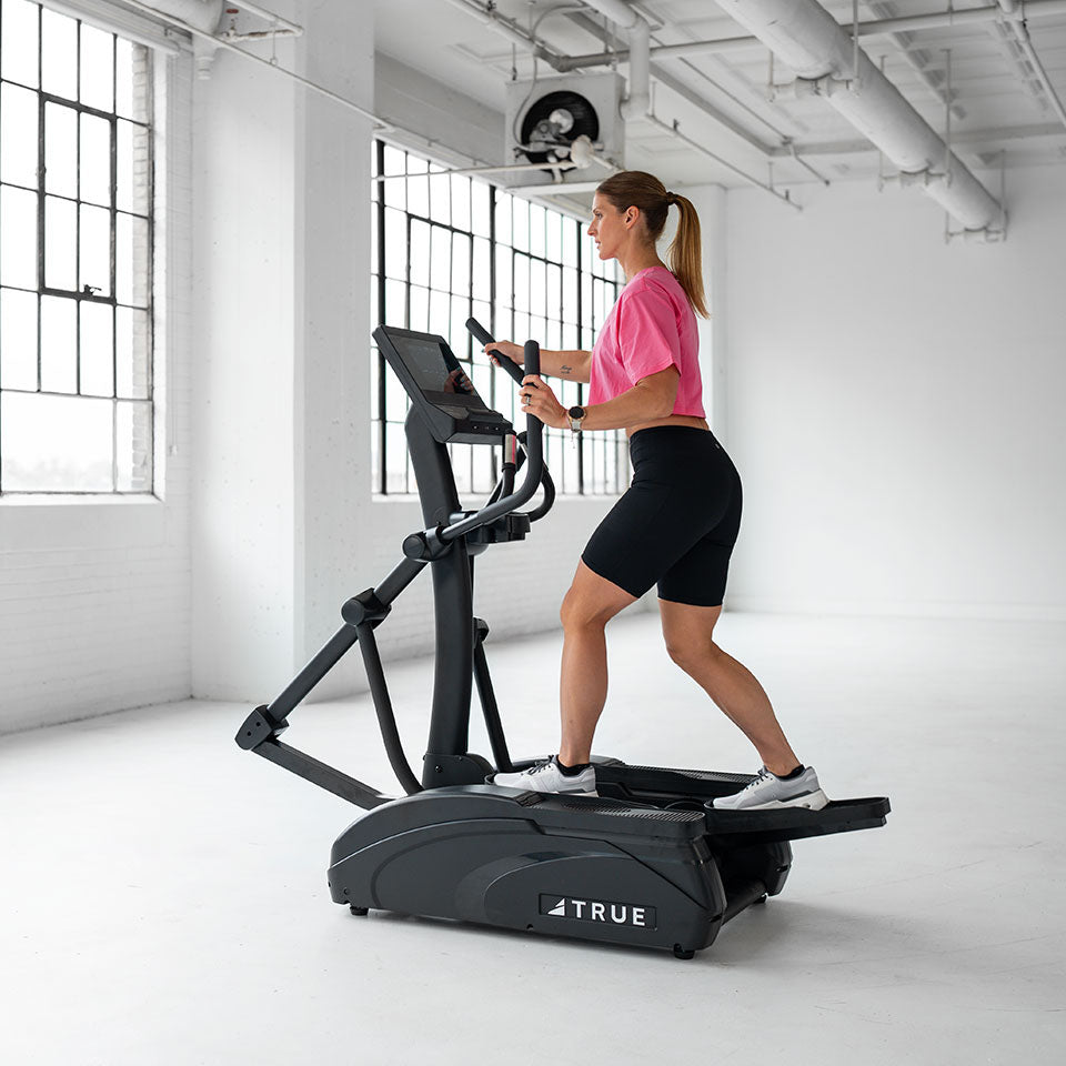 True Fitness Launch Elliptical in use