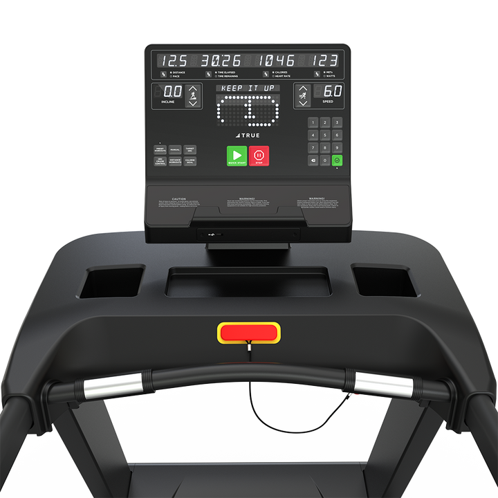 True Fitness Launch Treadmill – user view, Unite LED console