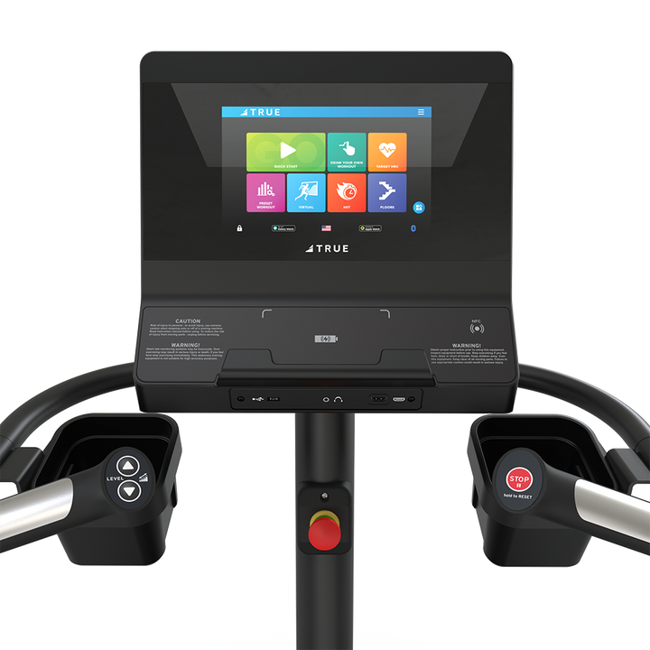 True Fitness Palisade Climber 10″ touchscreen console – user view