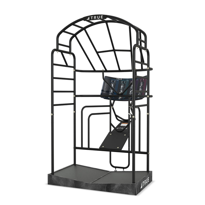 TRUE Stretch Golf commercial stretching station for golfers – front 3/4 view