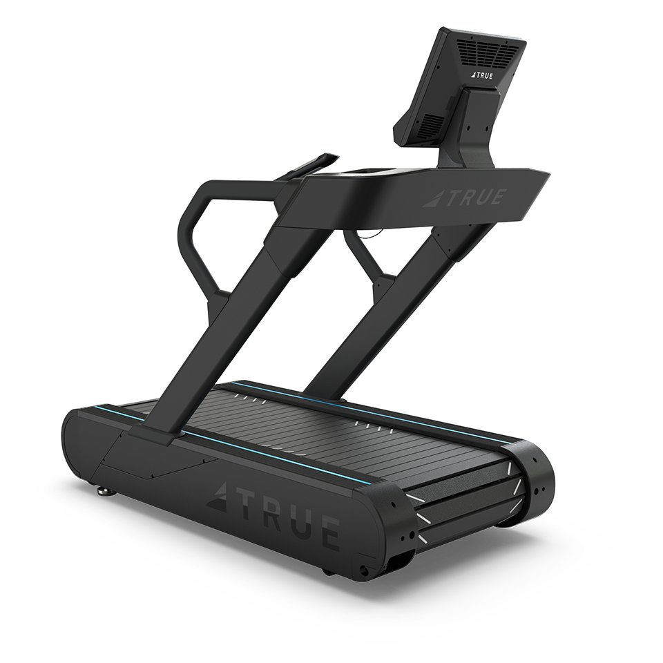 True Fitness Stryker Slat Treadmill – front 3/4 view