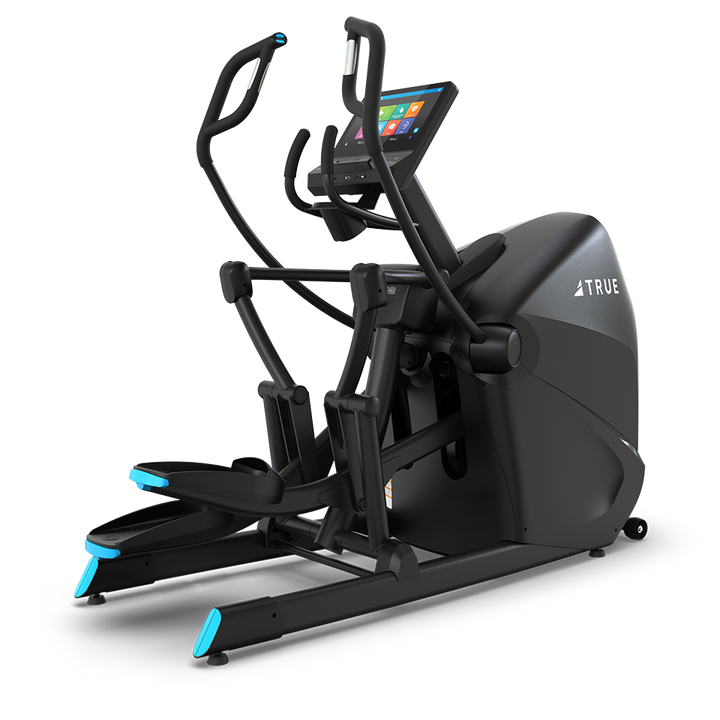 True Fitness XT-One Cross Trainer with 16″ touchscreen – rear 3/4 view