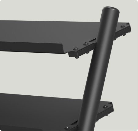 Vision Fitness 300-DBR – bolted shelf and upright detail