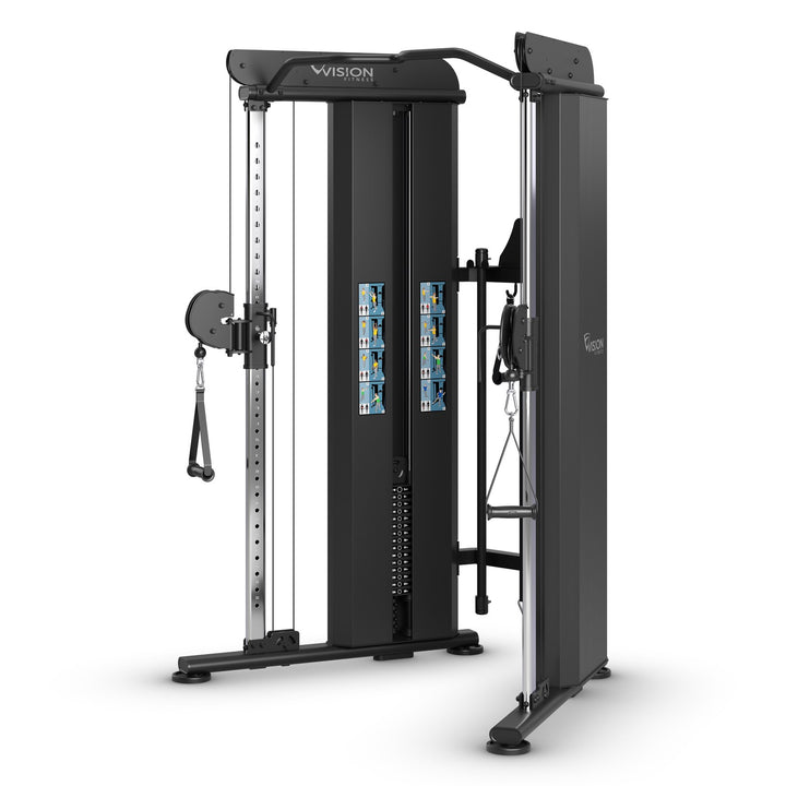 Vision Fitness 300-FT Functional Trainer, front 3/4 view
