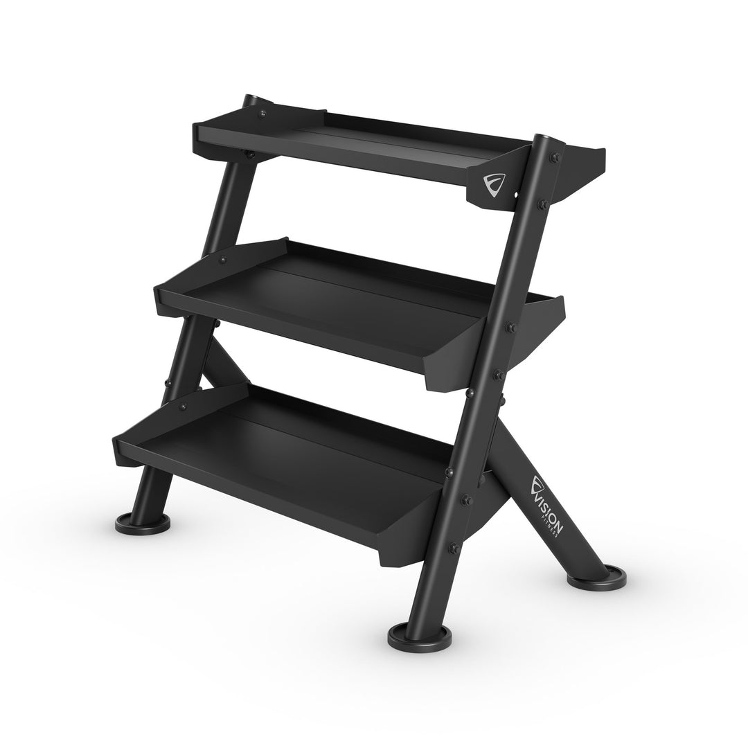 Vision Fitness 400-ADBR Adjustable Dumbbell Rack, 36 inch width
