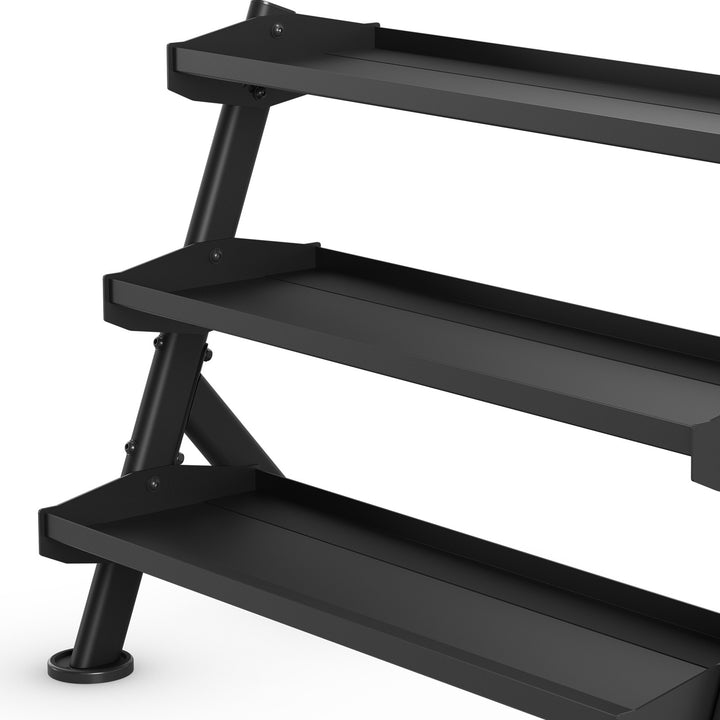Vision Fitness 400-ADBR – side angle showing shelf spacing