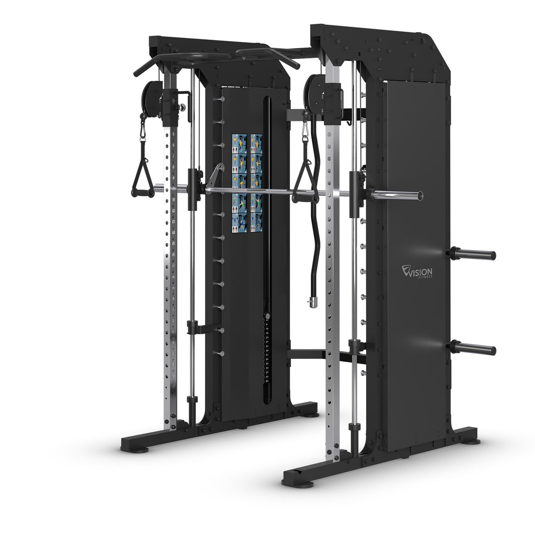 Vision Fitness 400-MTS Multi-Trainer Smith, full machine view
