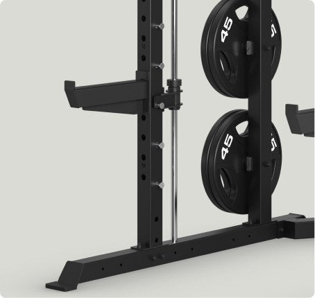 Vision Fitness 400-PR – lower frame and plate storage horn detail