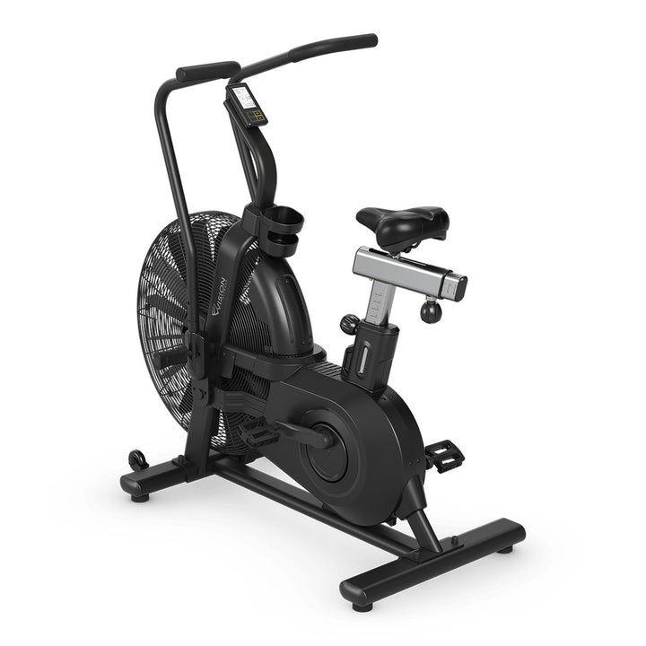 Vision Fitness AB700 Commercial Air Bike – 3/4 front view