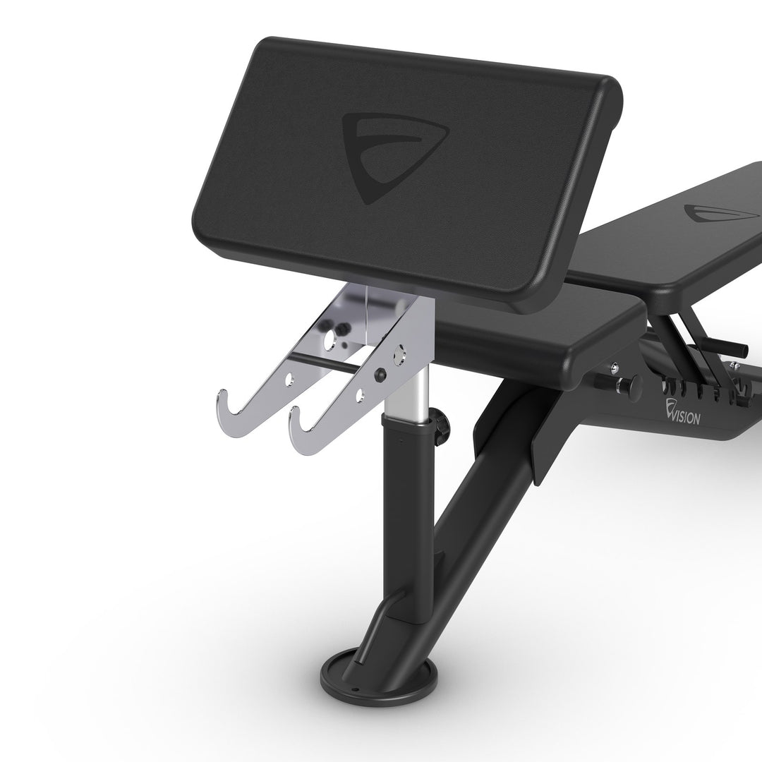 Vision Fitness OPT-ARM-0FIDB preacher curl attachment for the 300-FIDB bench